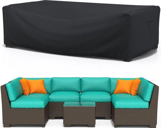 Cuscino di protezione per esterno 242x162x100 cm tessuto Oxford impermeabile protezione UV