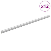 Asta per armadio 12 pz Argento 664 x 15 x 29 mm CFW6787243