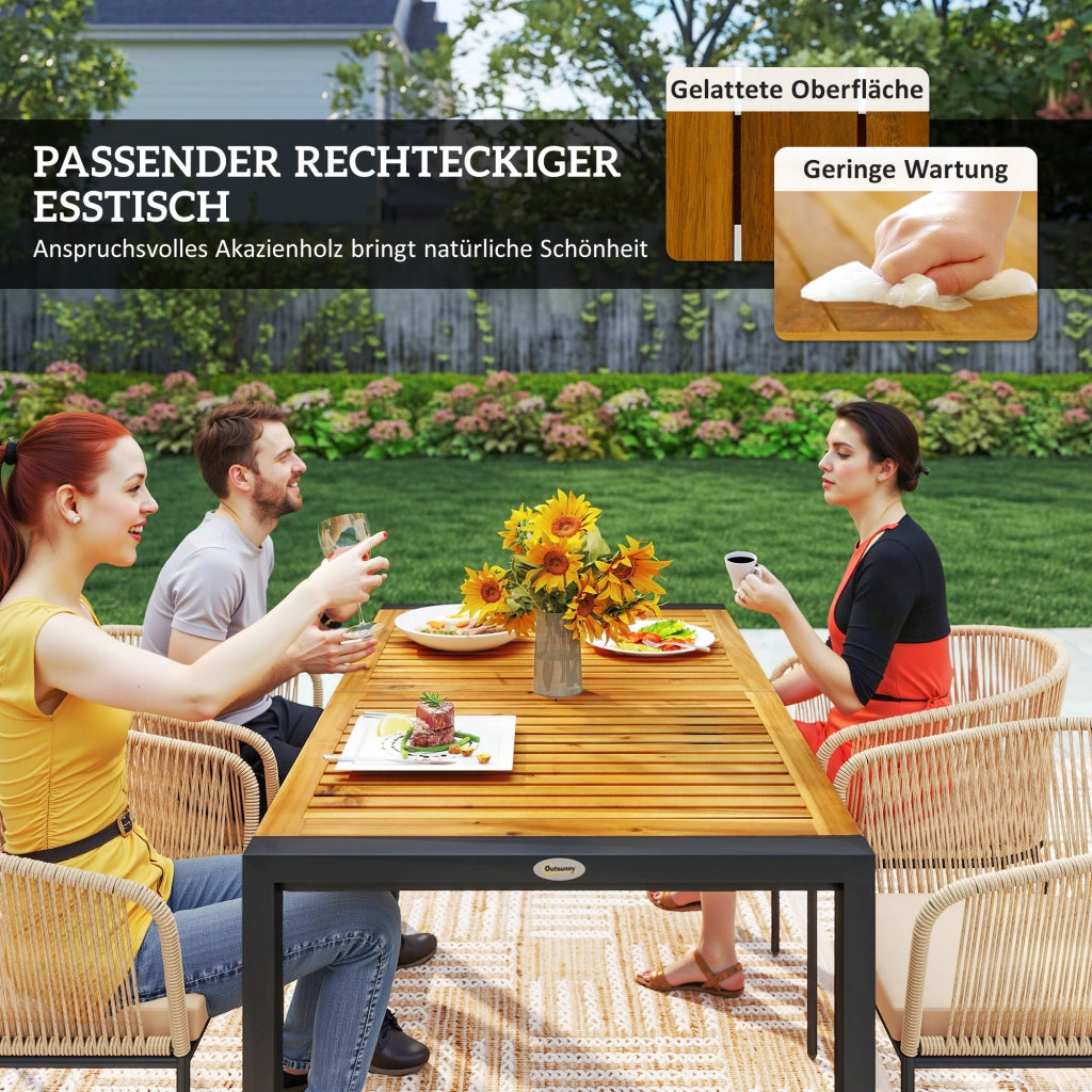 Set Giardino 5 Pezzi con Tavolo e Sedie ¨C Zephmum ¨C Polyrattan Grigio Antracite