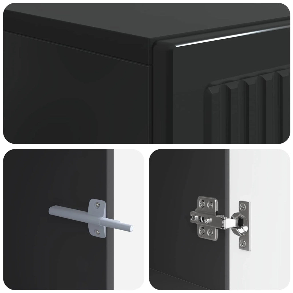 Mobile TV Nero Legno ingegnerizzato 896016