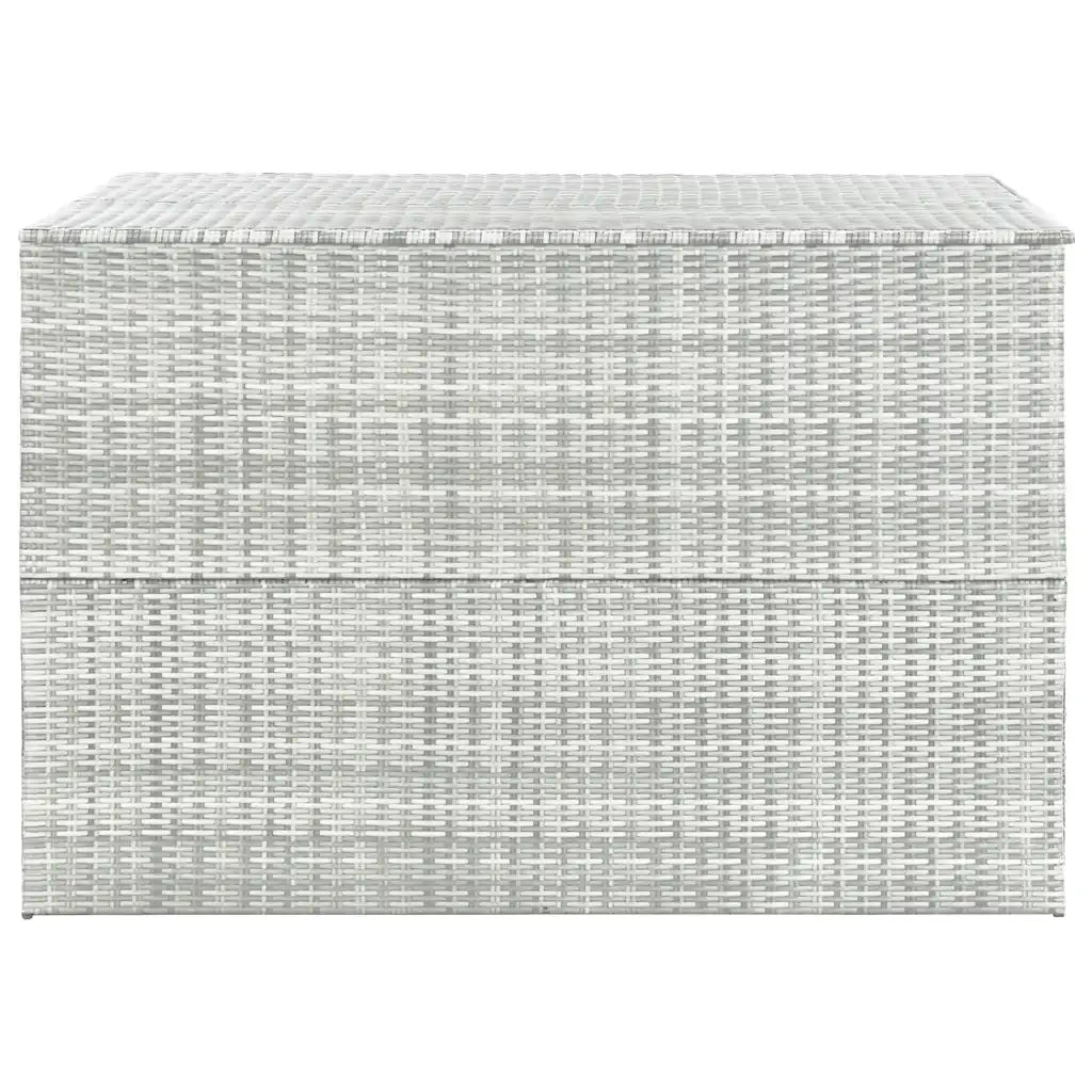 Baule da Giardino Grigio Chiaro 150x100x100 cm in Polyrattan 315512