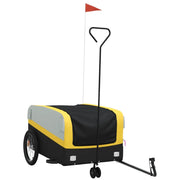 Rimorchio da Bici Nero e Giallo 45 kg in Ferro CFW5686507
