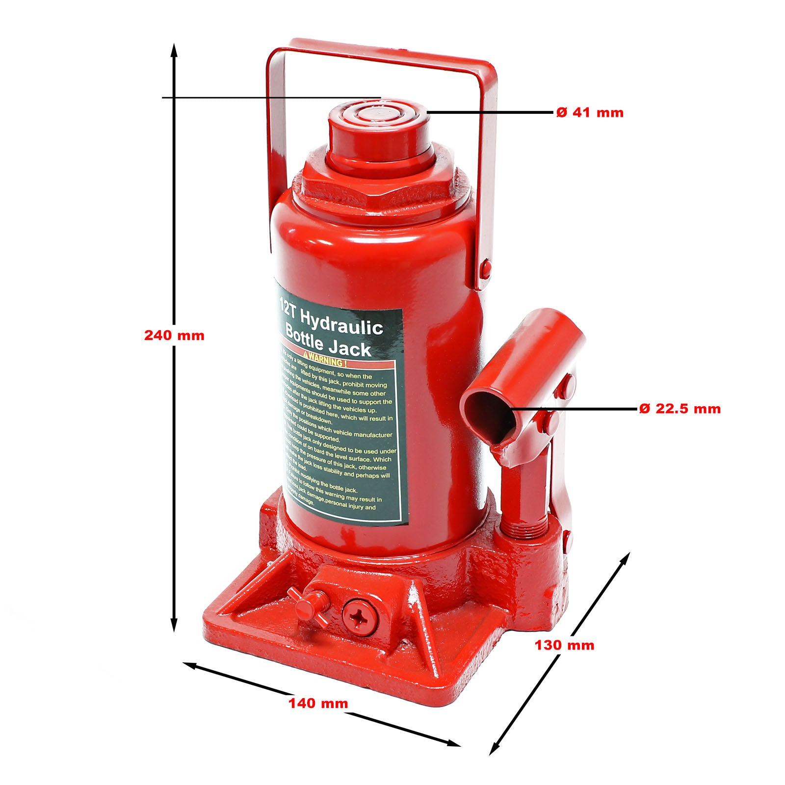 Pezzo di ricambio - cilindro pressa idraulica 12t Pistone mobile