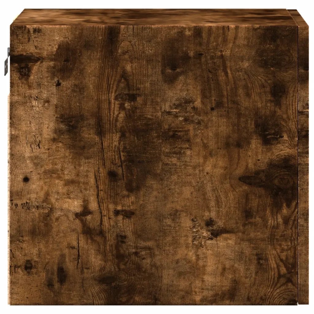 Armadietto a Muro | Mobile a Parete Rovere Fumo 30x42,5x40 cm in Legno Multistrato