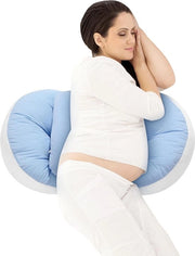 Cuscino per gravidanza con copertura lavabile - supporto per schiena e vita - cuscino laterale per allattamento - miglior regalo per donne in attesa