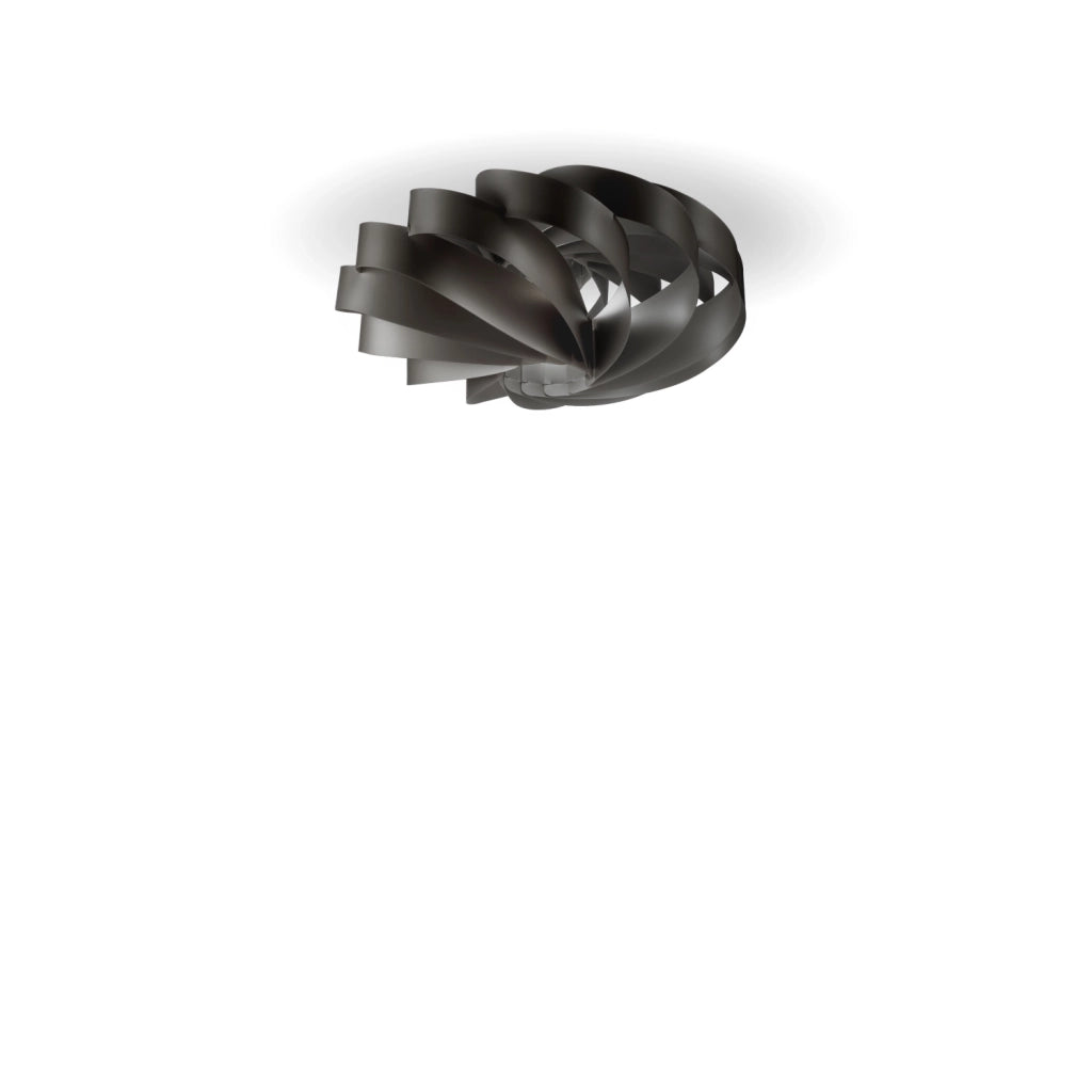 Plafoniera Moderna Flat Polilux ® Nero 3 Luci E27