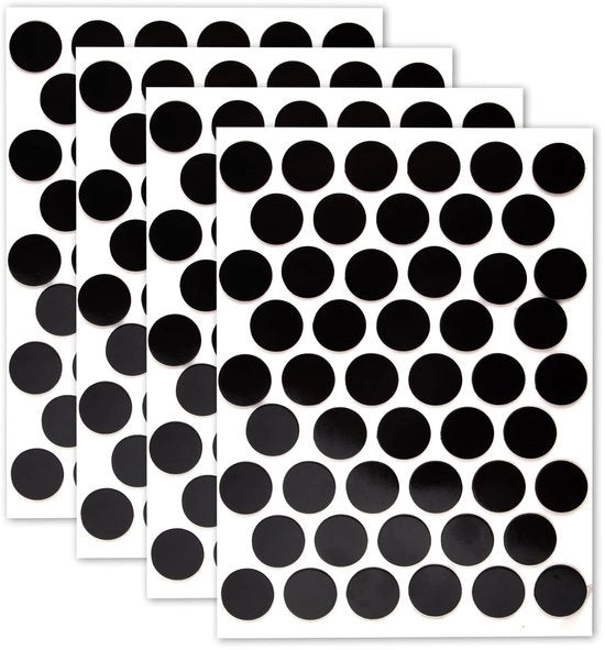 200 pezzi di piastre magnetiche adesive, 20 x 20 mm, piastre magnetiche multifunzionali per fissaggio invisibile di poster, foto e immagini, rotonde