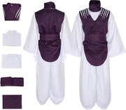 Costume da Cosplay di Jujutsu Kaisen Gojo con Occhiali per Halloween.