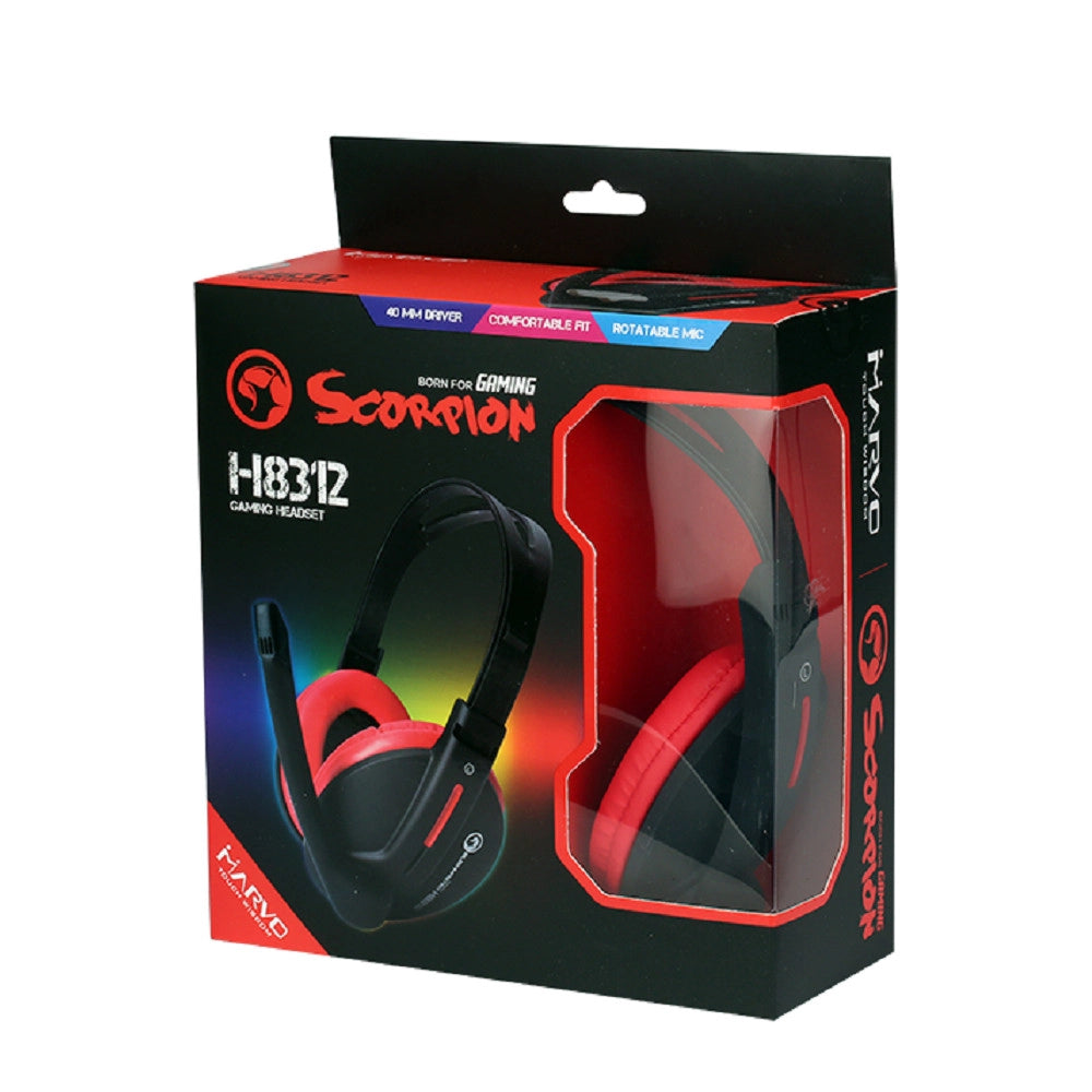 Trade Shop - Marvo Scorpion H8312 Cuffie Stereo Gaming Auricolare Cuffia Con Microfono -