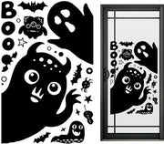 Sticker per finestra, pipistrello, ragnatela, clings demoniache, adesivi a doppia faccia, stampe riciclabili per pipistrelli e ragni per finestre, porte, casa, negozio