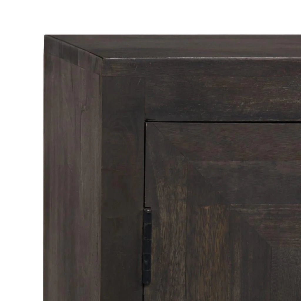 Buffet credenza mobiletto consolle mobile contenitore legno massello di mango 76 cm 4402212