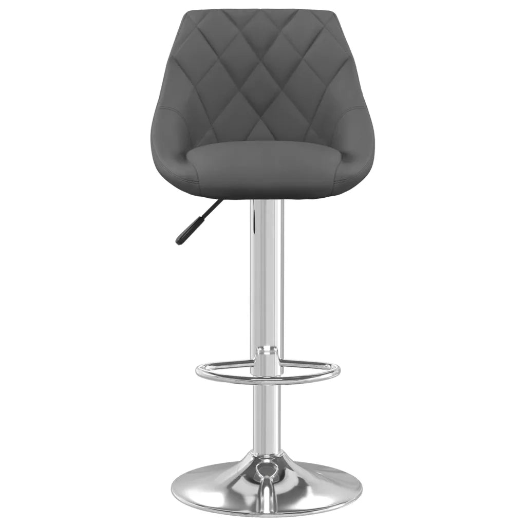 Sgabelli da Bar 2 pz Grigio Scuro in Velluto cod mxl 64126