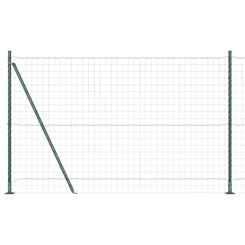 Recinzione da Giardino | Recinzione con Posto Verde 1,5 x 10 m Acciaio