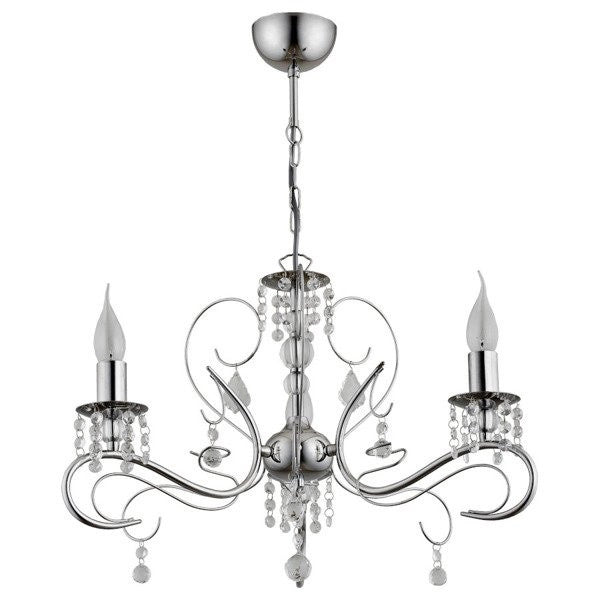 Lampadario ASTOR glamour cromato Ø51 3xE14 10W Alfa