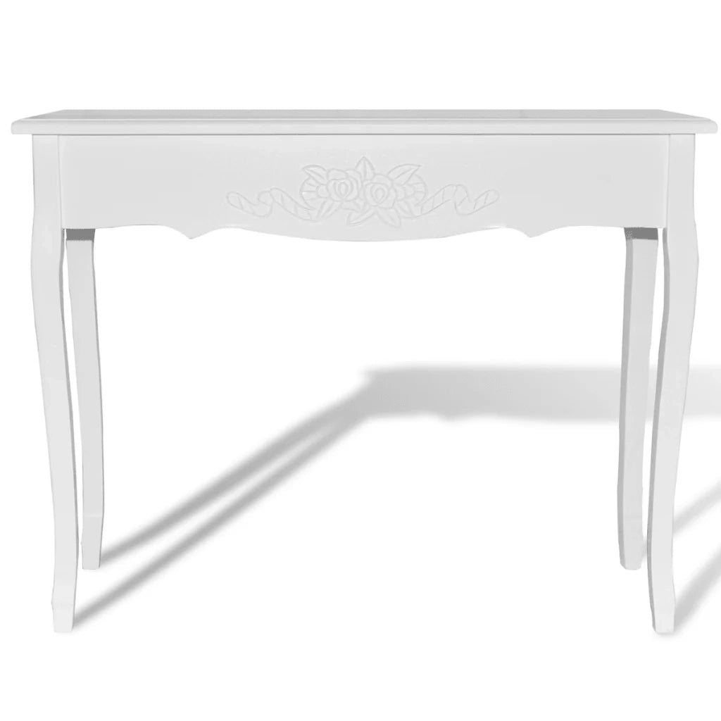 Tavolo da toeletta tavolo da trucco camera da letto soggiorno mobile da ingresso 100 x 35 cm bianco 1402007