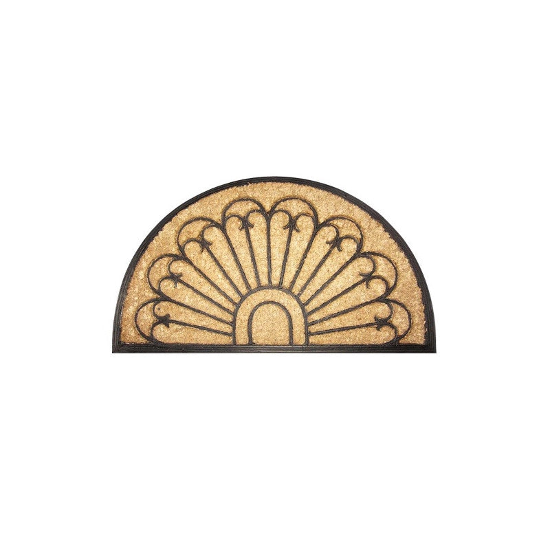 Zerbino Brixo Cocorub Mezzaluna Arco 45x75 cm – Fibra di Cocco, Supporto in Gomma, Design Arco
