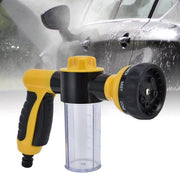 Pom per schiuma - per pulizia auto, tubo da giardino per lavaggio - alta pressione (Giallo)