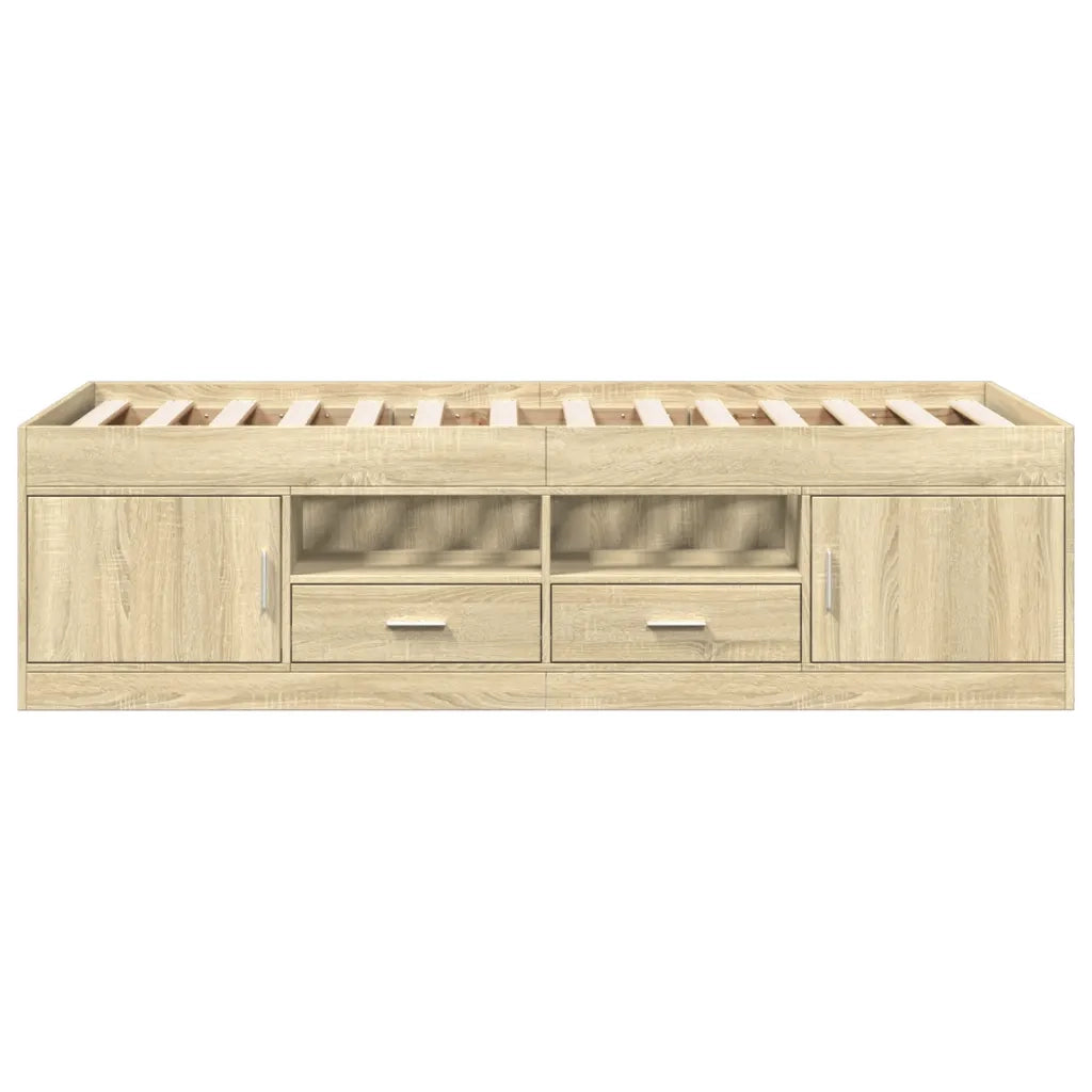 Divano Letto con Cassetti senza Materasso 90x200 cm 3280246