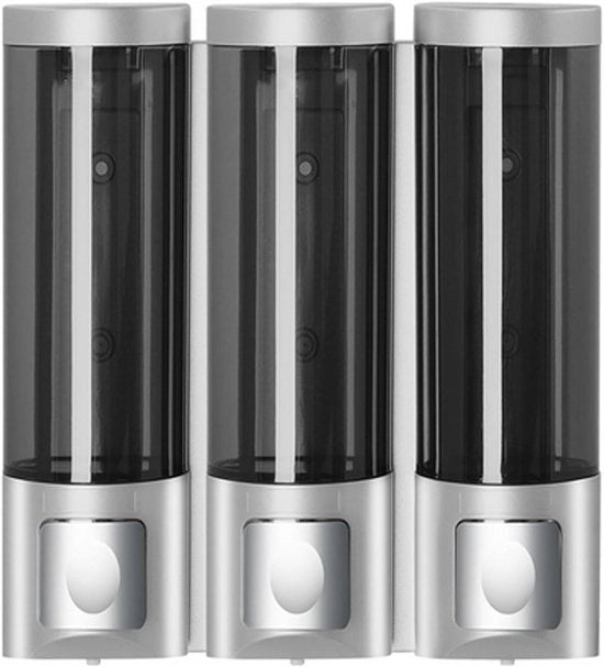 Fissaggio 3 in 1 senza foratura 250 ml x 3 dispenser liquido di sapone manuale con chiusura a chiave