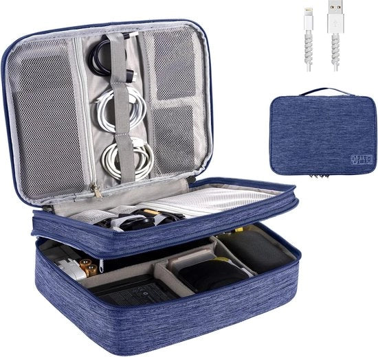 Tas elettronica Multifunzionale dispositivo portatile impermeabile a tablet Disco rigido esterno Cavo di ricarica Articoli adattatore Kindle Carta di memoria Cavo USB (2 strati/3 strati)