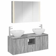 Set di Armadi da Bagno 4 pcs Sonoma grigio Legno ingegnerizzato 3406508