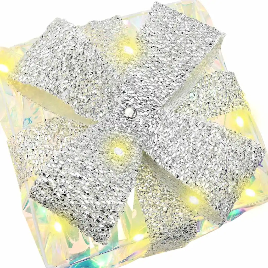 Scatola Regalo 3 pz Bianco caldo 20 x 20 x 20 cm PET CFW3942892
