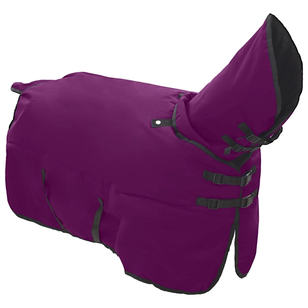 Coperta per Cavalli Verde Scuro e Nero 145 cm Poliestere CFW1693620