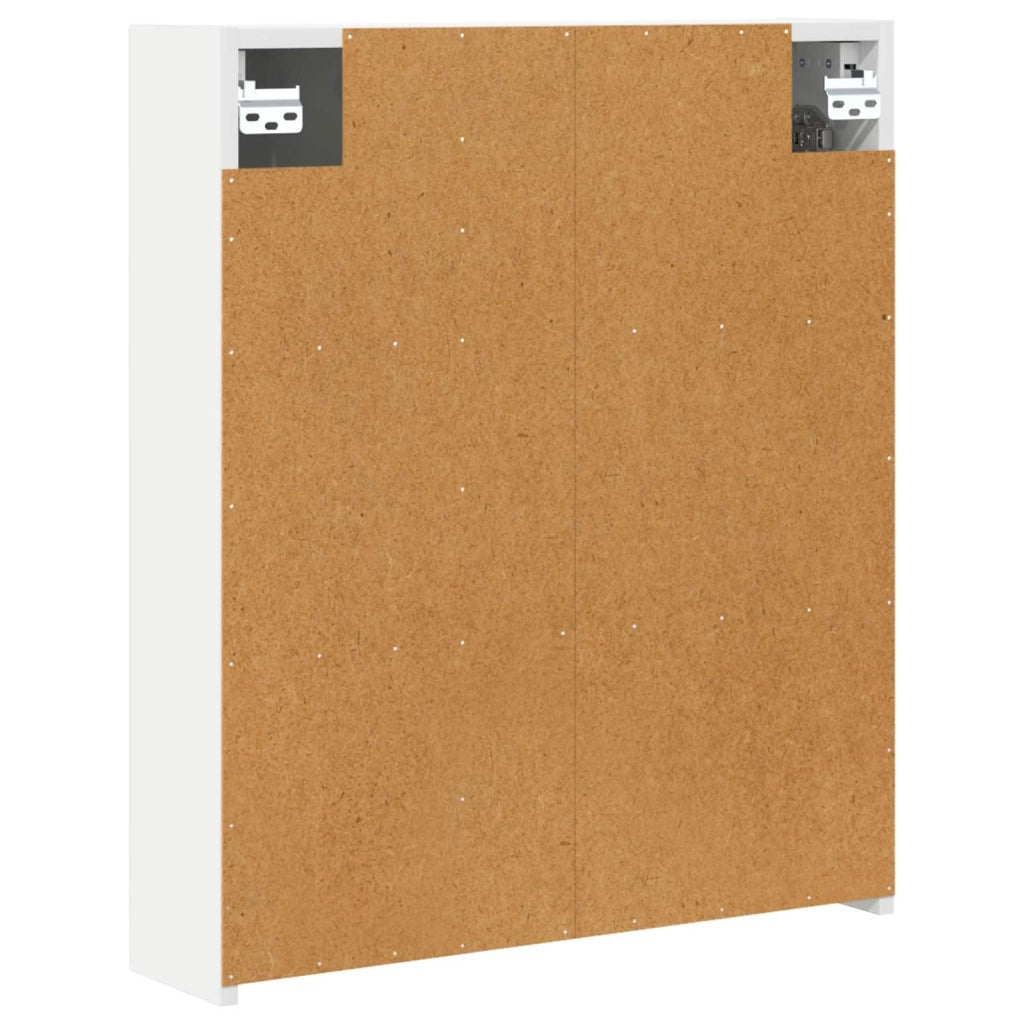Mobiletto per specchio da bagno Bianco 60 x 14,5 x 70 cm