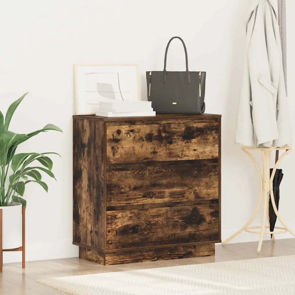 Armadio da Notte con cassetto Rovere fumé 71 x 34,5 x 75 cm 869638