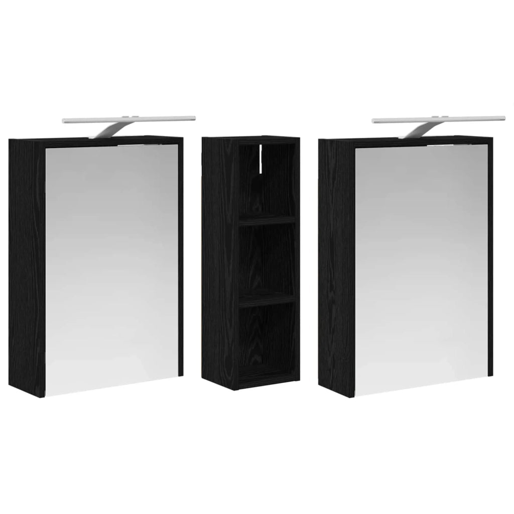 Set di Armadi da Bagno 3 pcs 106 x 16 x 62,5 cm