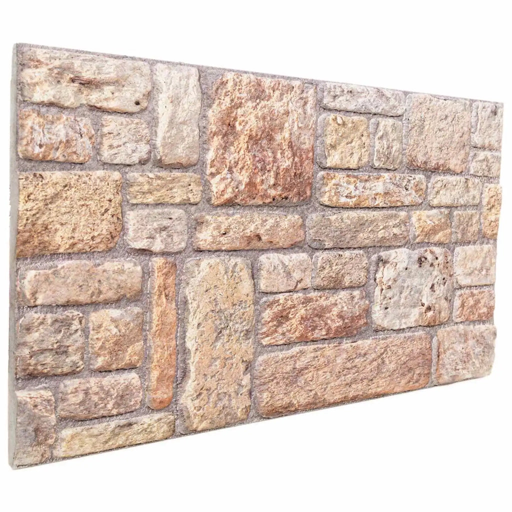 Pannelli da parete 10 pz Marrone chiaro e bianco 100 x 50 cm CFW7237808