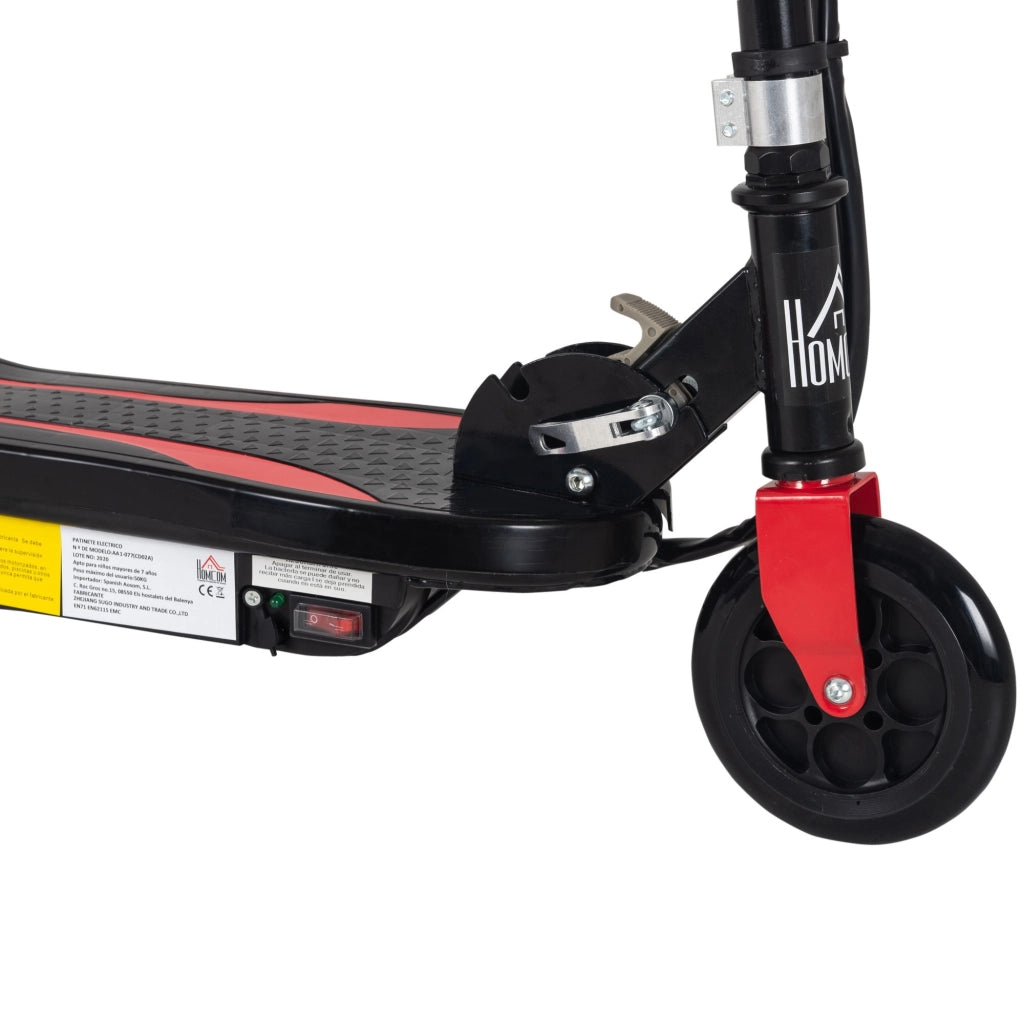EasyComfort Monopattino Elettrico Pieghevole Altezza Regolabile 82-93cm con Freno Velocità 12km/h, Nero