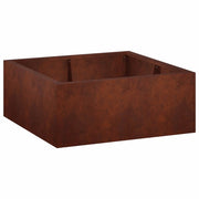Muro di contenimento 4 pz 100 x 100 x 50 cm Acciaio Corten 3449218