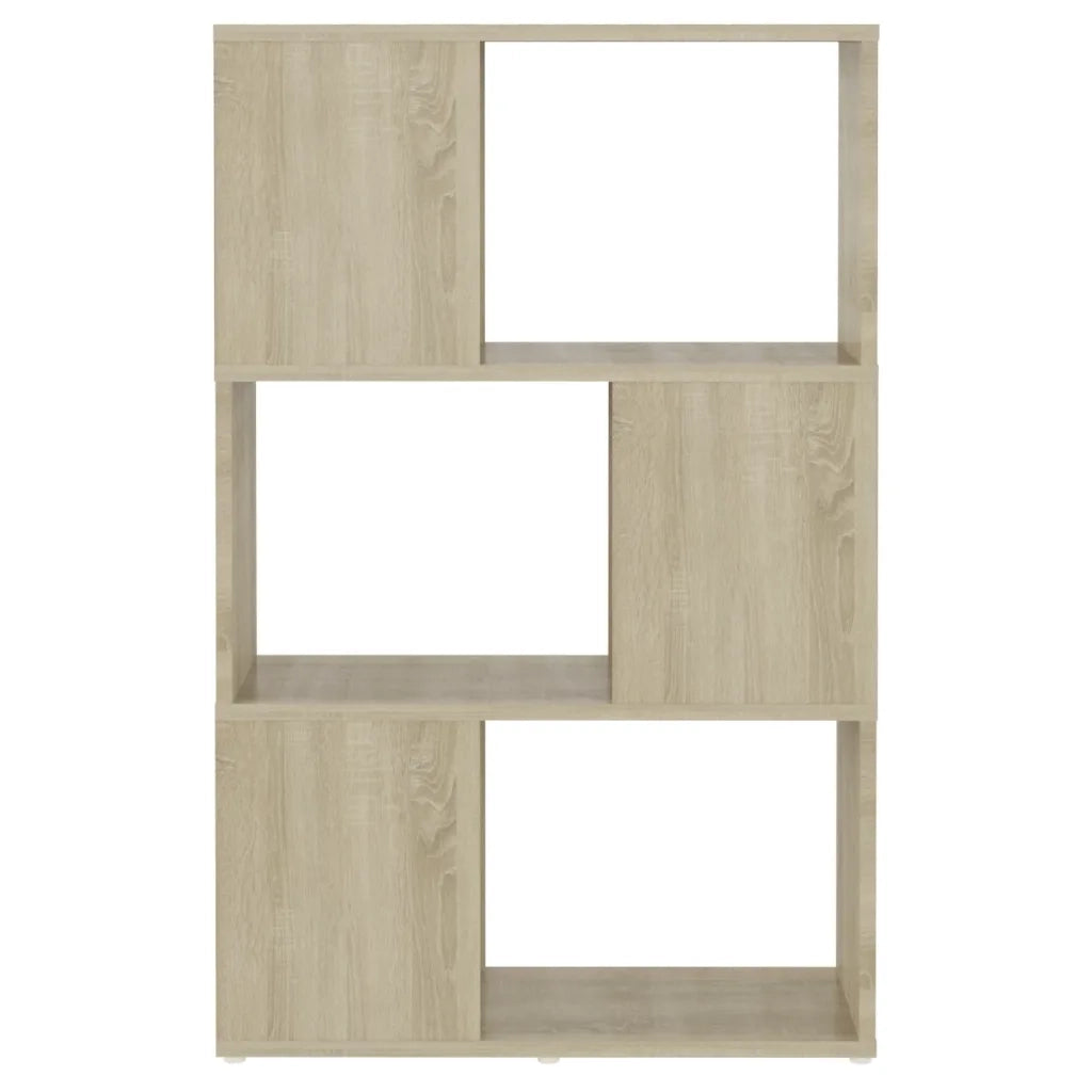 Libreria Divisorio-Scaffale per Libri-Mobile di Stoccaggio Rovere Sonoma 60x24x94 cm in Truciolato