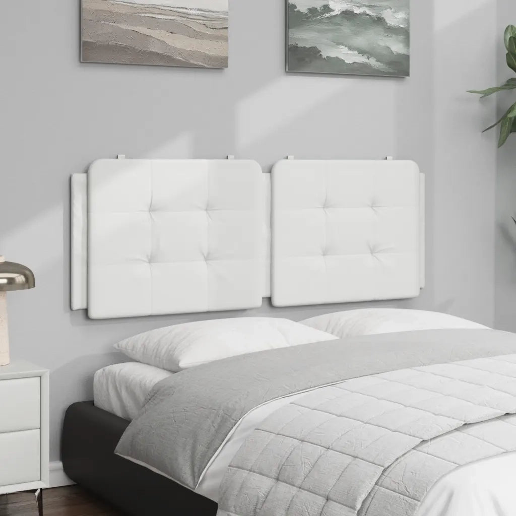 Cuscino Testiera Zadar Bianco 140 cm in Similpelle CFW9543521
