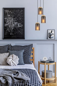 Lampada APP1811-3CPR Frosted Grey