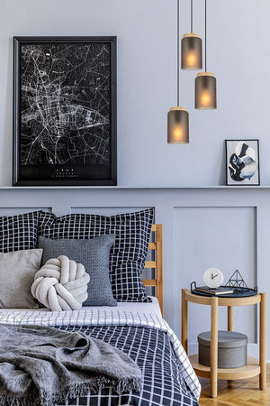 Lampada APP1811-3CPR Frosted Grey