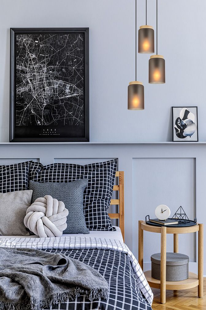 Lampada APP1811-3CPR Frosted Grey