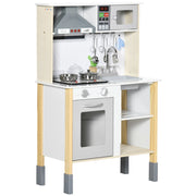 EasyComfort Cucina Giocattolo per Bambini con Altezza Regolabile, Suoni, Luci e Utensili, in MDF e PP, 60x30.5x93.2 cm