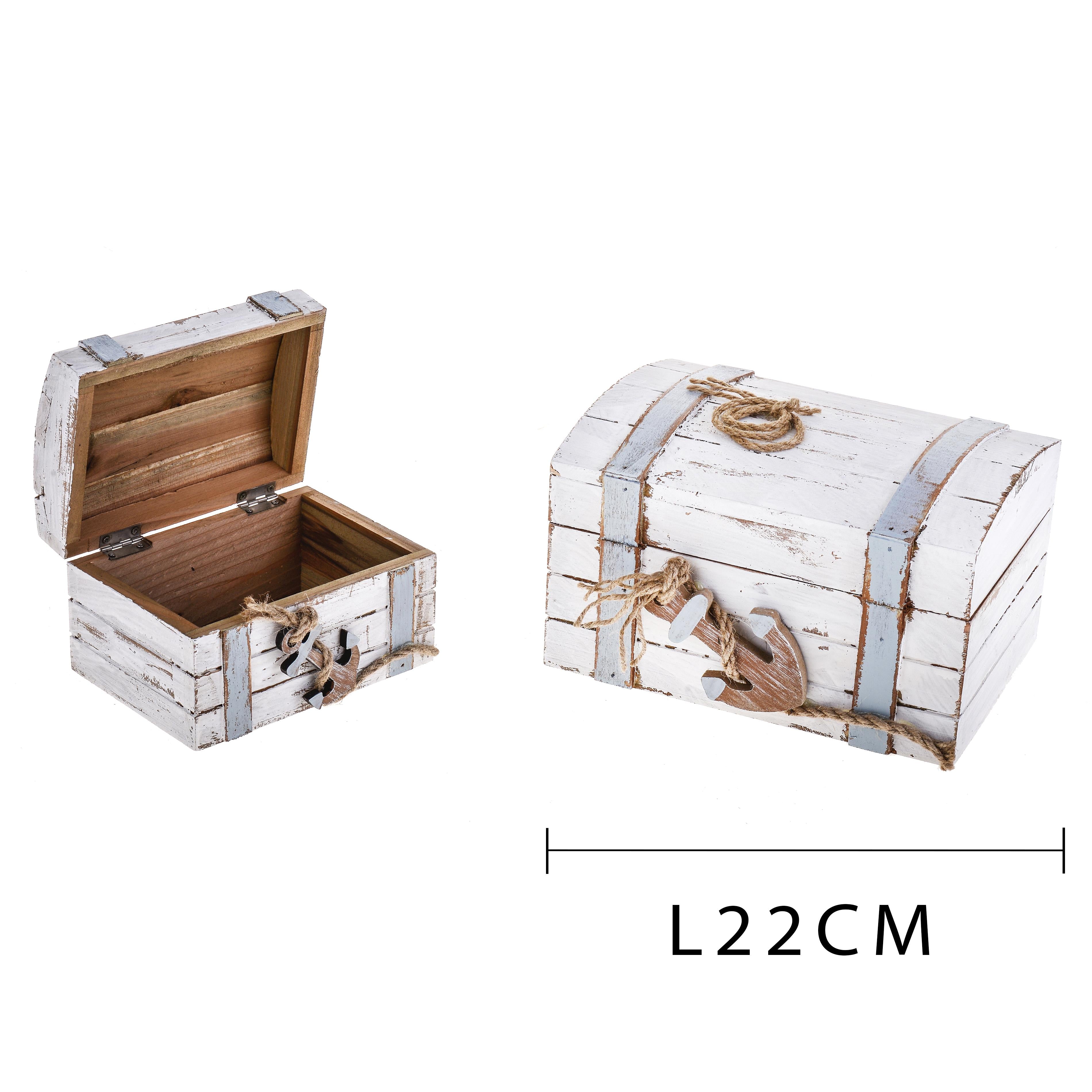 Set 2 Scrigni Larghezza 22 cm