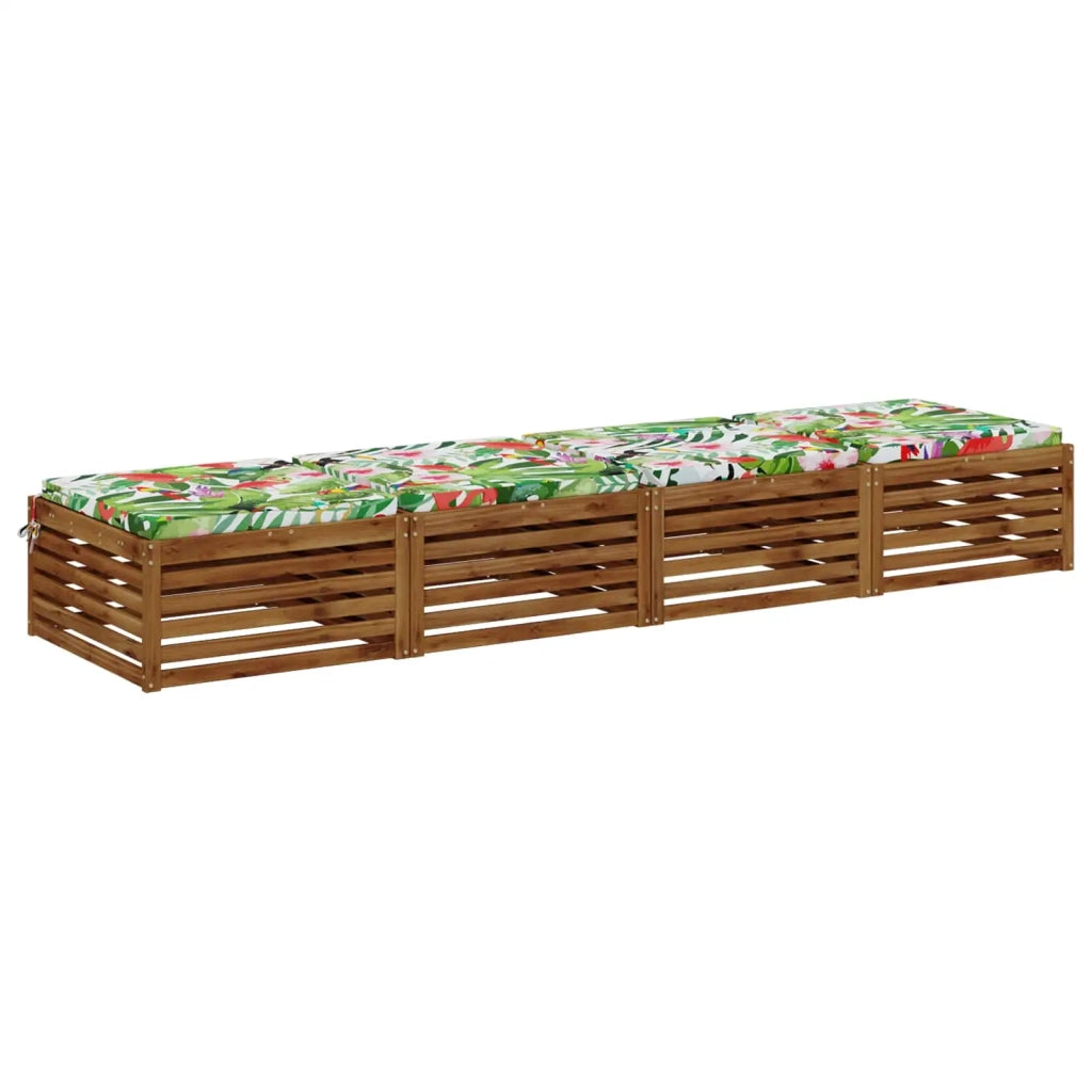 Cuscini per Sedia in 4 Pezzi SOEST 4 pz 100% Poliestere 945028
