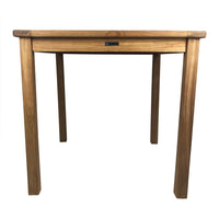 Tavolo per Giardino da Esterno Quadrato Bistrot 80x80 cm in Teak