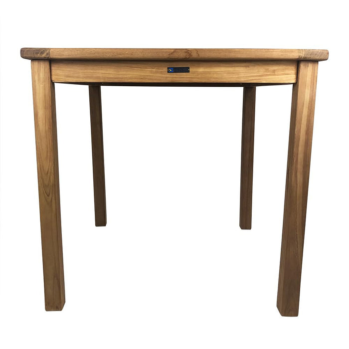 Tavolo per Giardino da Esterno Quadrato Bistrot 80x80 cm in Teak