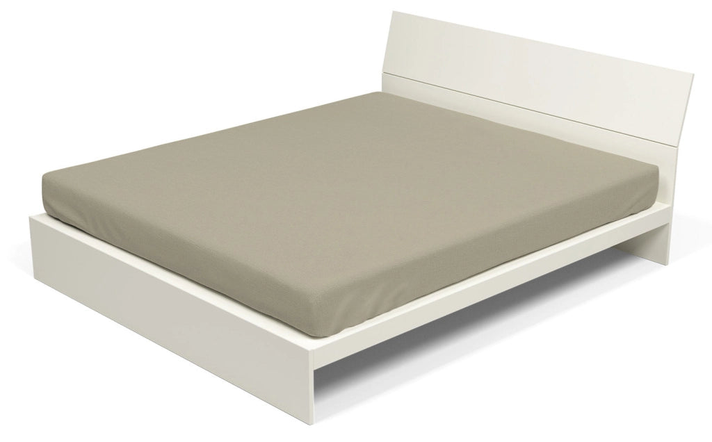 Lenzuolo Sotto con Angoli ed Elastico Tinta Unita Tortora Matrimoniale