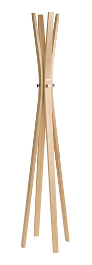 Attaccapanni Herdasa legno di faggio finitura naturale 182x42x42