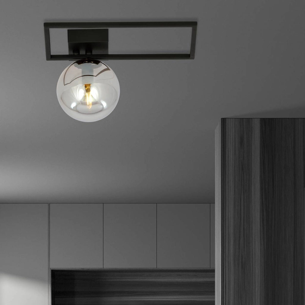 Emibig Plafoniera IMAGO nero grafite 1xE14 dimmer metallo