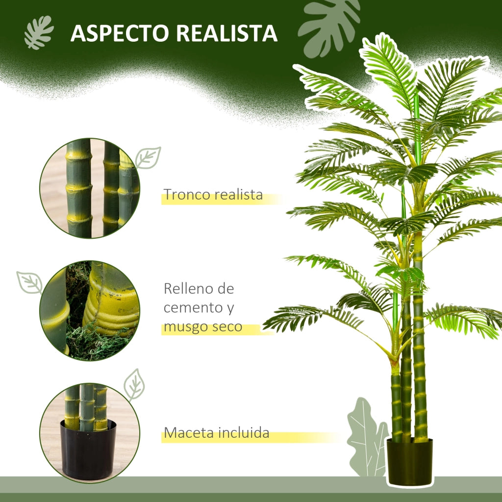 Palma Areca Artificiale ¨C zephmum ¨C Verde 190cm ?19.5x190