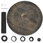 Base per ombrellone in resina da 45cm resistente alle intemperie, Base per ombrellone rotondo da 10kg per esterni-Basi per ombrellone