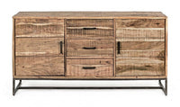 Credenza 2 Ante 3 Cassetti 145x40x77h cm Elmer S