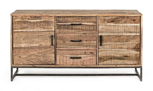Credenza 2 Ante 3 Cassetti 145x40x77h cm Elmer S